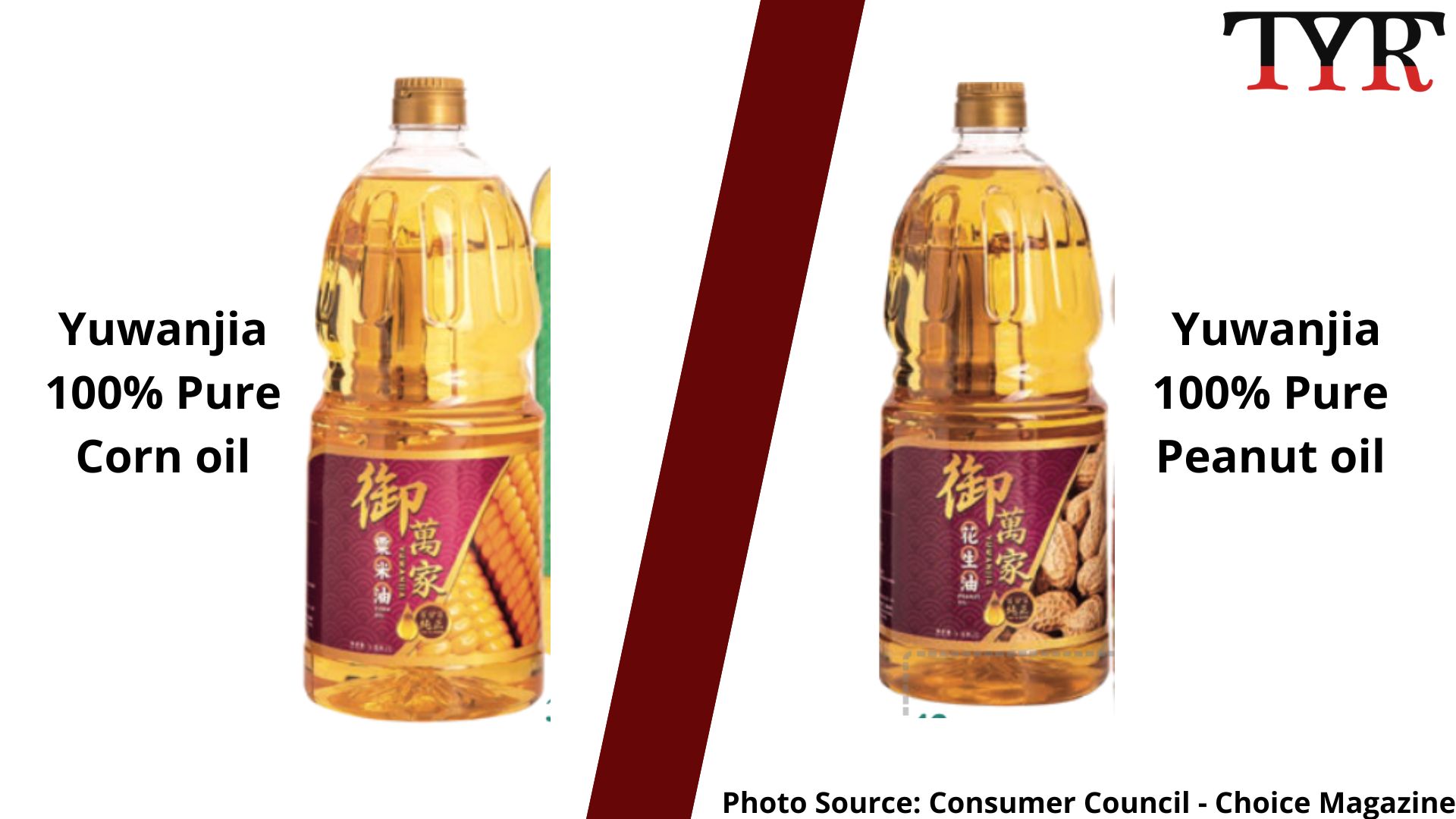 Both Yuwanjia 100% Pure Corn Oil and Yuwanjia 100% Pure Peanut Oil, contained Benzo[a]pyrene.